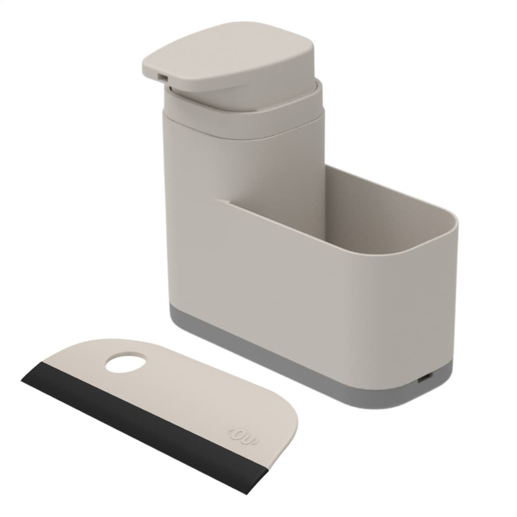 Dispenser Para Detergente 550ml Esponja E Sabão Com Rodinho De Pia Organizador de Cozinha OU