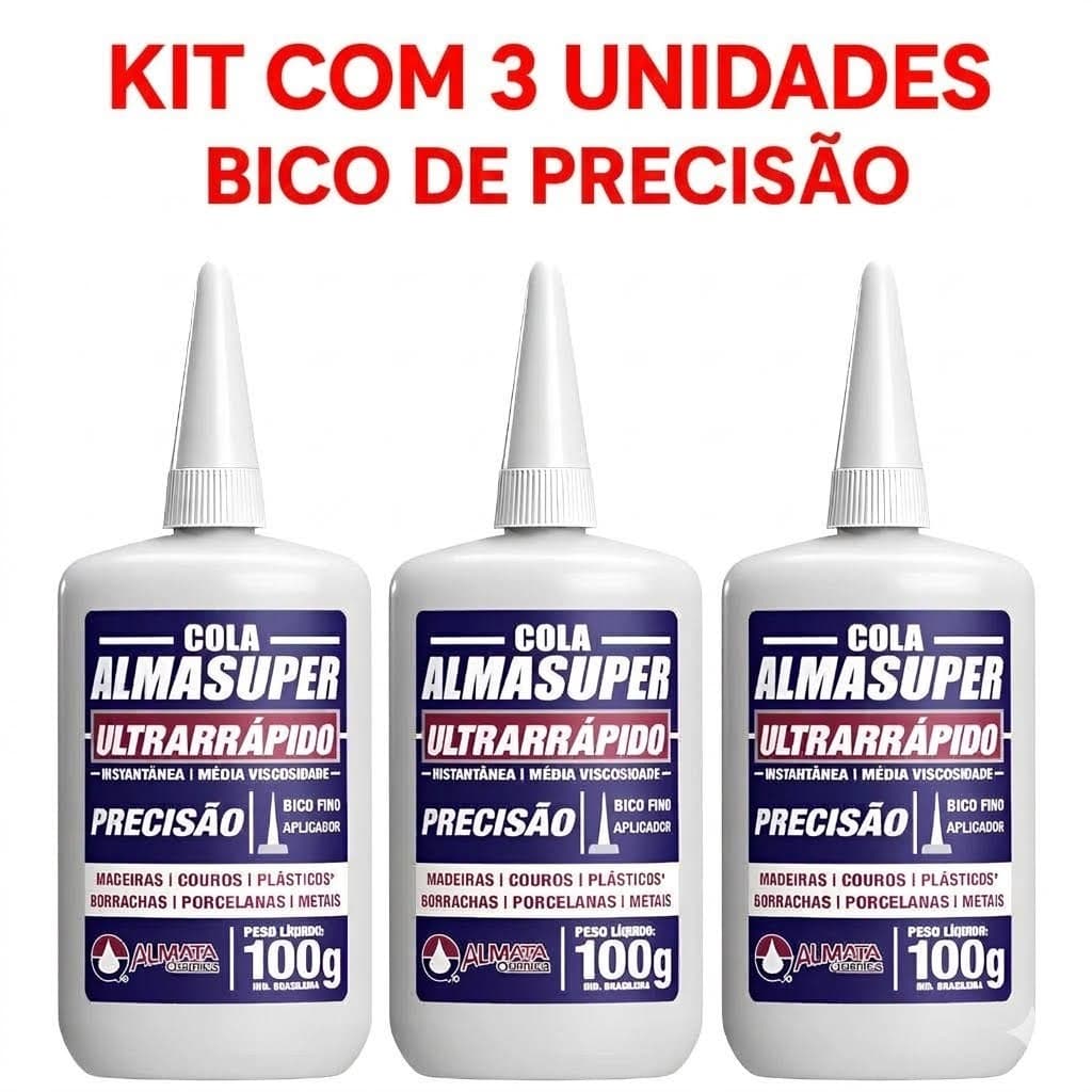 KIT COM 3 COLAS PRECISÃO ALMATA QUIMICA