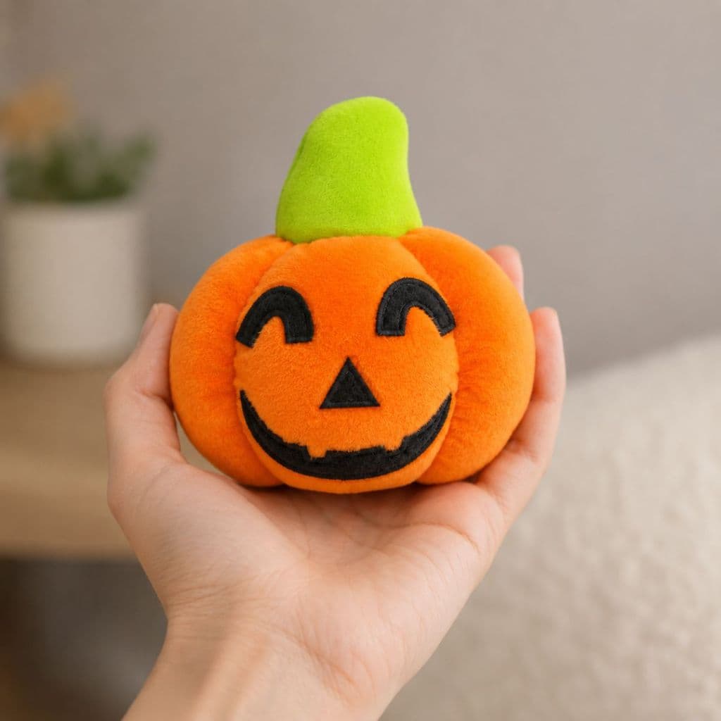 Abóbora de Pelúcia Pequena Enfeite de Mesa Halloween Dia Bruxas Decorativa Lembrancinha Festa