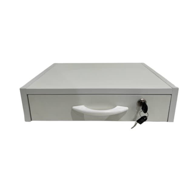 Caixa Para Dinheiro Gaveta com chave MDF Branco