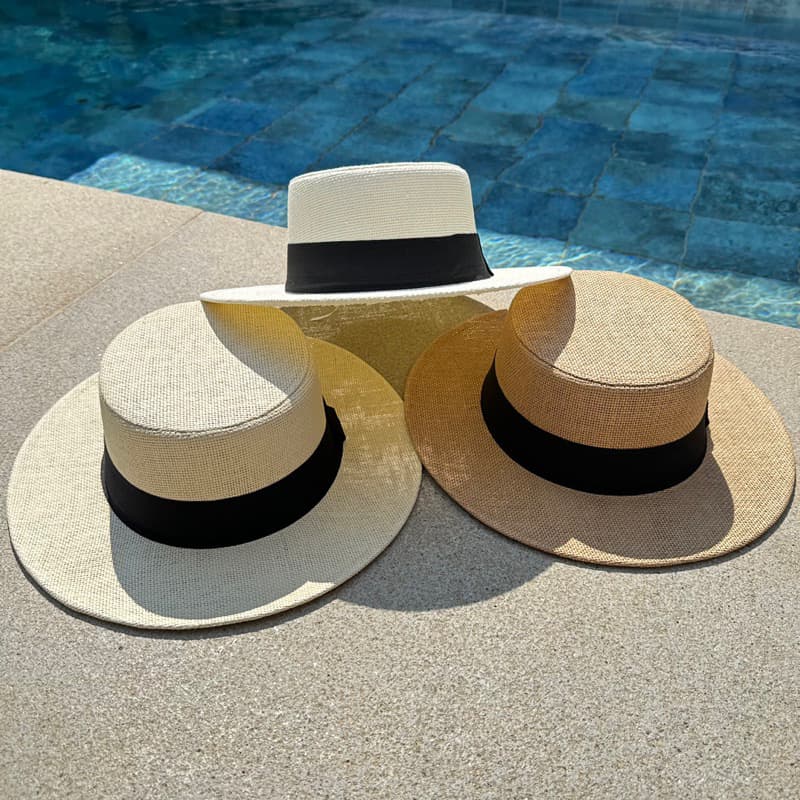 Chapéu paris feminino aba média dura praia piscina elegante
