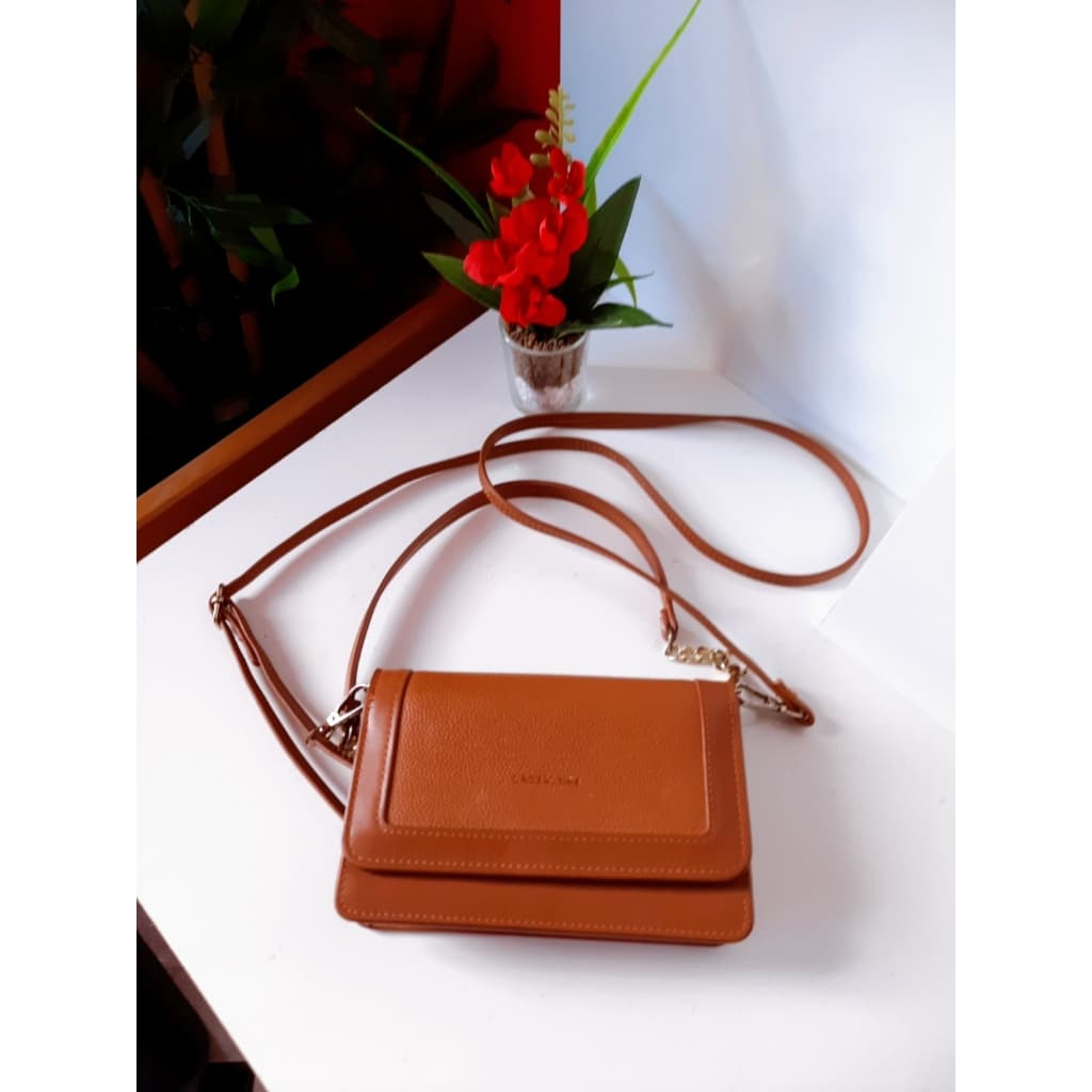 bolsa carteira tiracolo bege escuro lace&lore