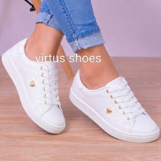 Tênis Feminino Para Mulher Branco Macio Confortável Ideal Para Trabalho  Caminhada Confortável