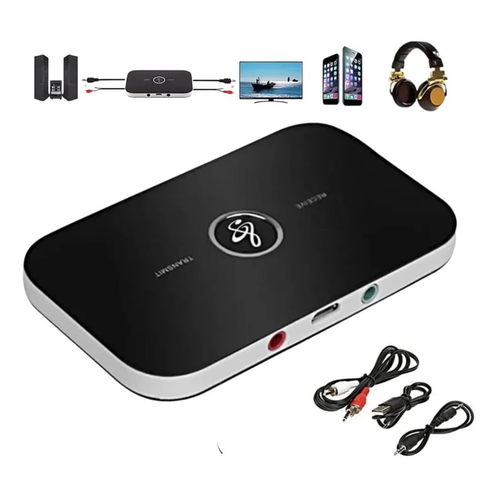 Transmissor Receptor Bluetooth 2 em 1 P2 3,5mm Sem Fio para TV Som PC Notebook Celular