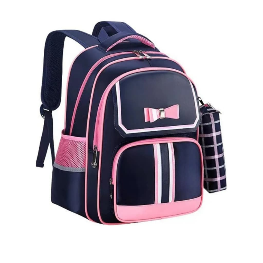 Mochila Escolar Infantil Impermeável  Menina Menino Grande Reforçada com Estojo Escolar Resistente