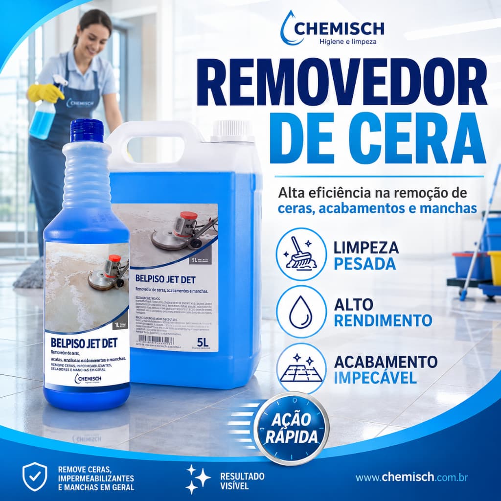 Removedor de Cera, Manchar Encardidas Belpiso Jet Det 1l Para Pisos E Azulejos