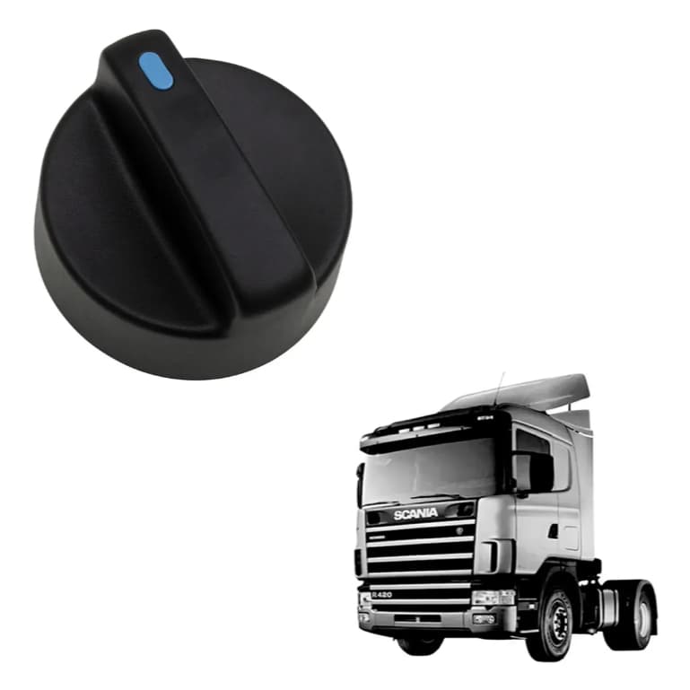 Botão Ar Quente Scania 113 / Série 4 Código Original 372622 cod 111S globo
