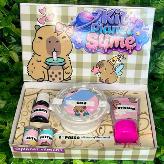 🦫 Kit Slime Capivara | Faça Seu Próprio Slime
