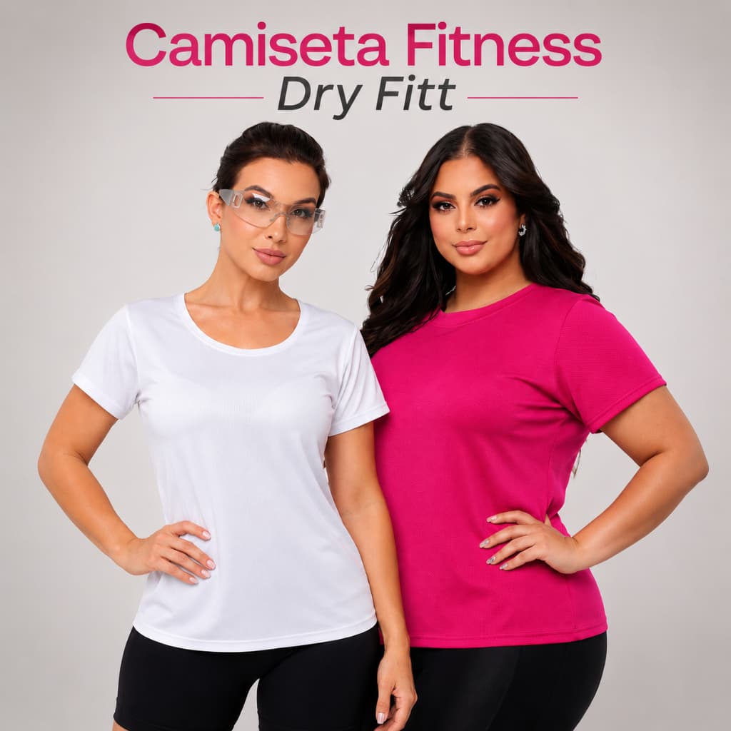 Camiseta Fitness Feminina Dry Fitt Telinha Fitness Blusa Academia Roupa Fitness Confortável