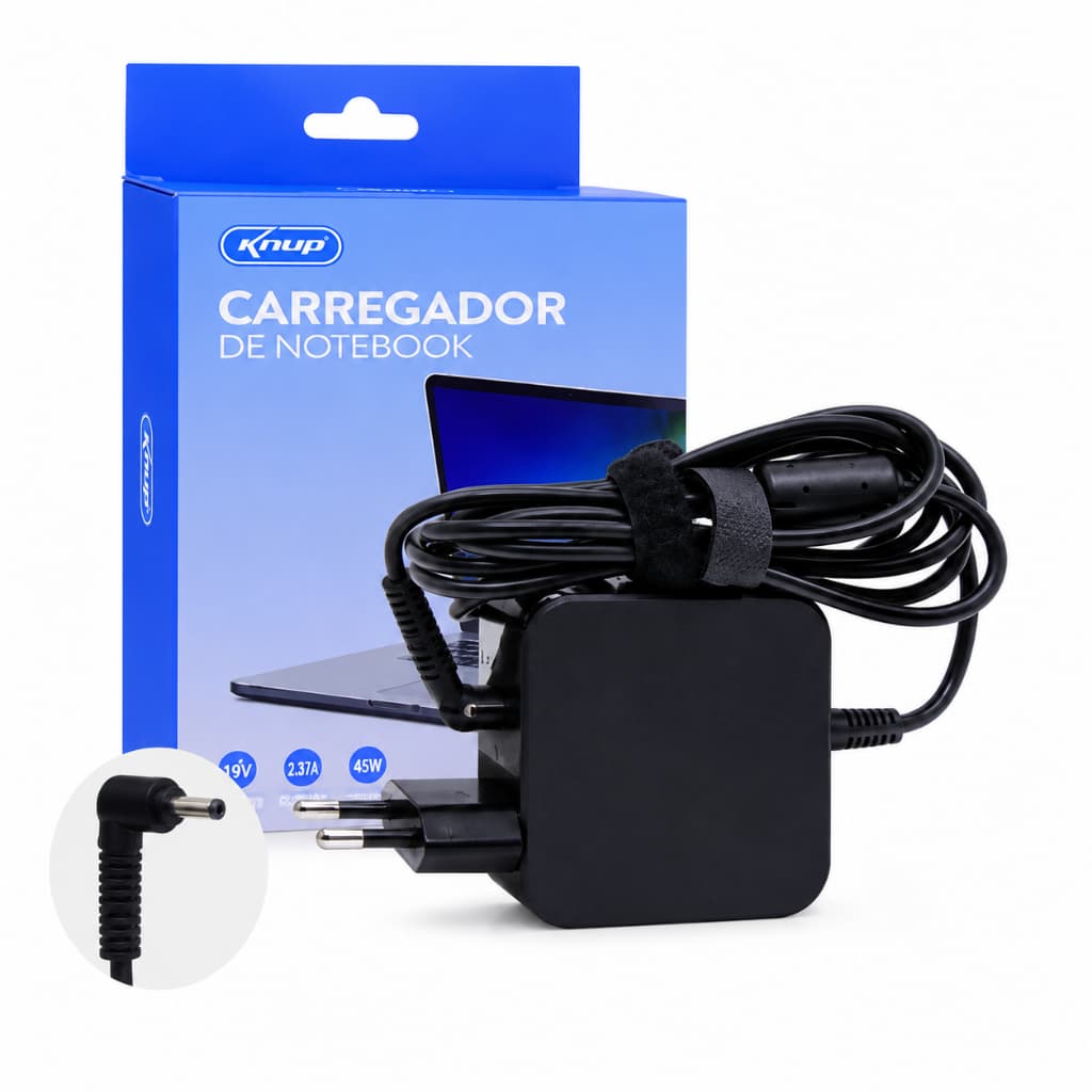 Fonte Carregador para Notebook Asus 19V 2.37A 4.0x1.35mm 45W KP-AS45A - Knup