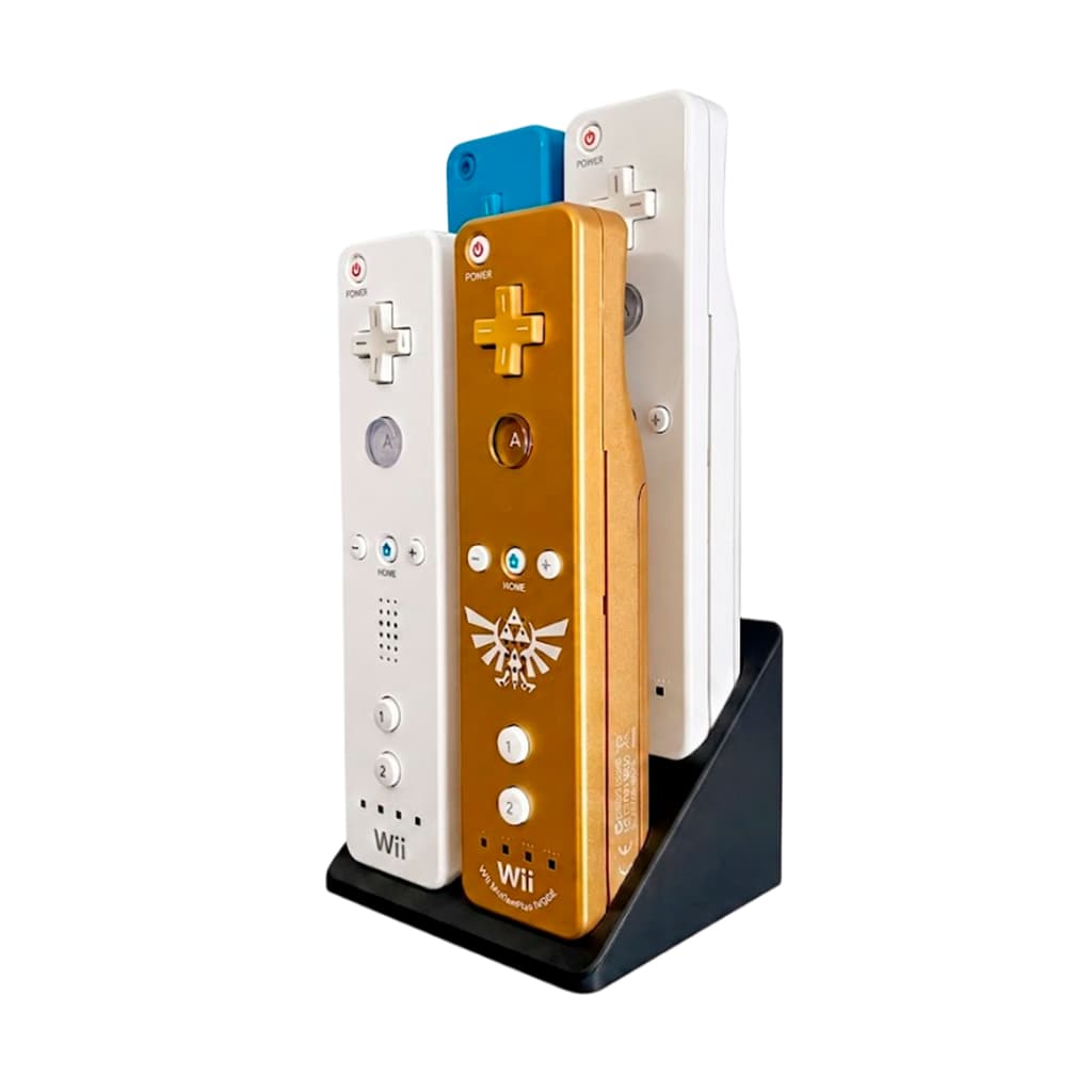 Suporte Multiplo Controle Nintendo Wii Remote Organizador Base 4 Encaixes