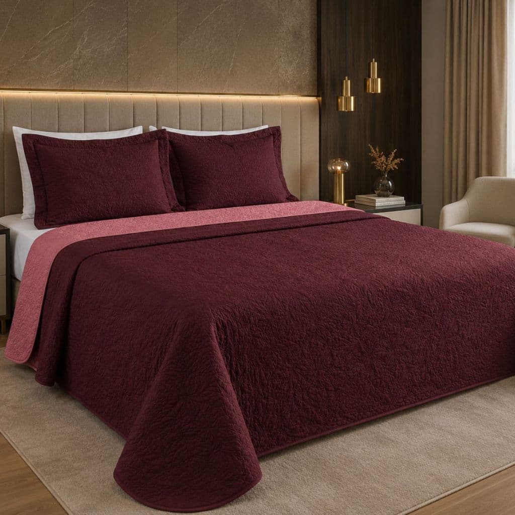 Jogo de Cama King Dupla Face 3 Peças Lisa Roupa de Cama Cobre Leito