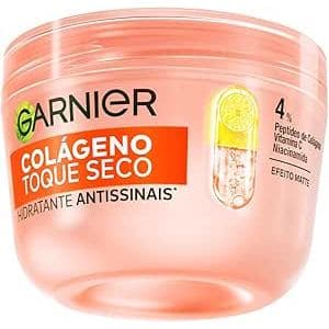Hidratante Facial Garnier Colágeno Toque Seco Antissinais 85g - Efeito Mate, Hidratação Profunda, Redução de Oleosidade