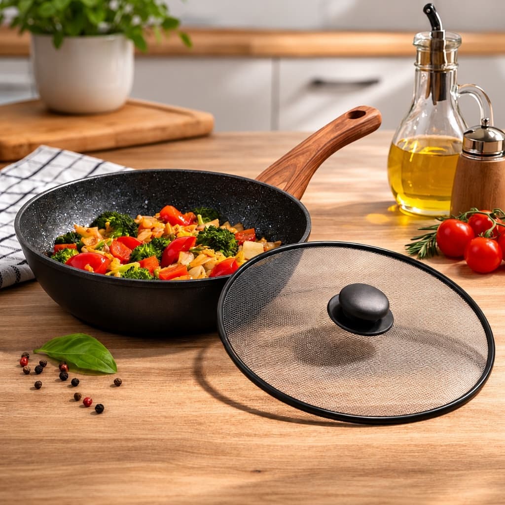 Tampa Protetora para Fritura 25 cm e 29cm - Ideal para Frituras, Limpeza Fácil e Sem Odores!