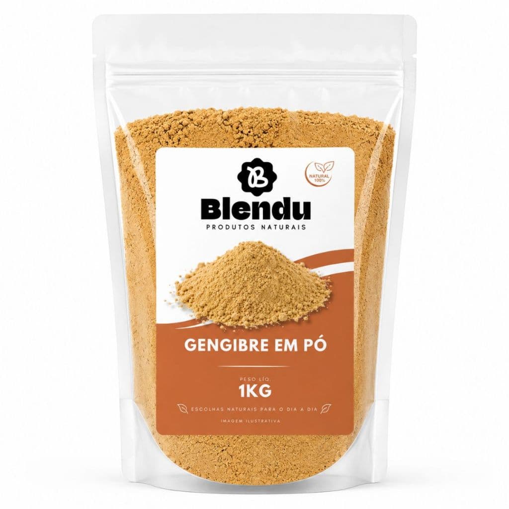Gengibre em Pó 100% Natural Blendu 250g 500g 1Kg Sem Aditivos Sem Conservantes