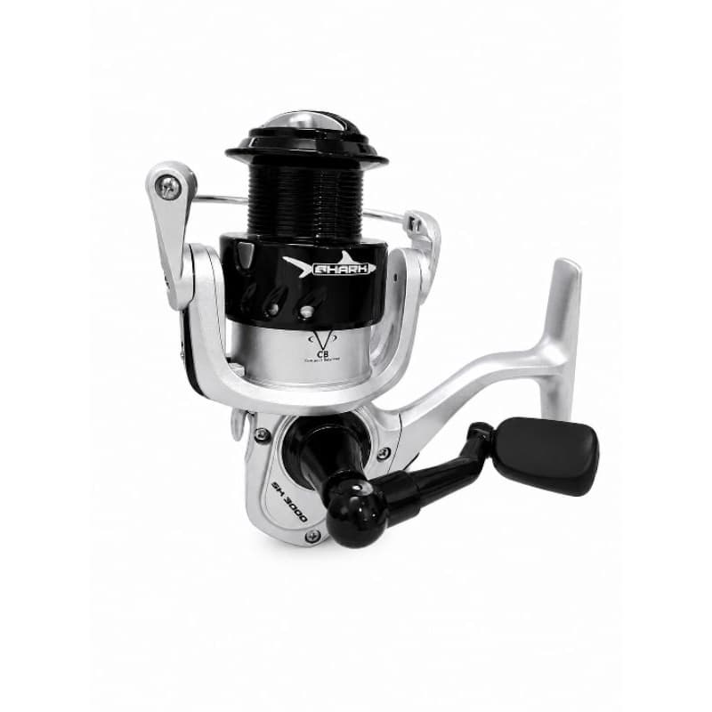 Molinete Saint Shark 1000 2000 3000 Pesca Fricção Frontal Corpo em Grafite