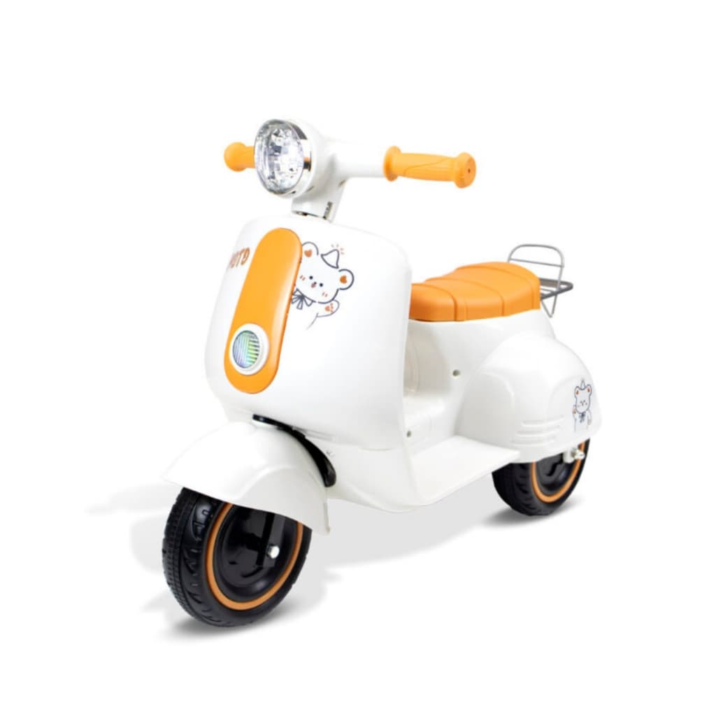Triciclo Infantil 6V Bivolt Avesp Elétrico Scooter Com Som Luz Baú Pimp