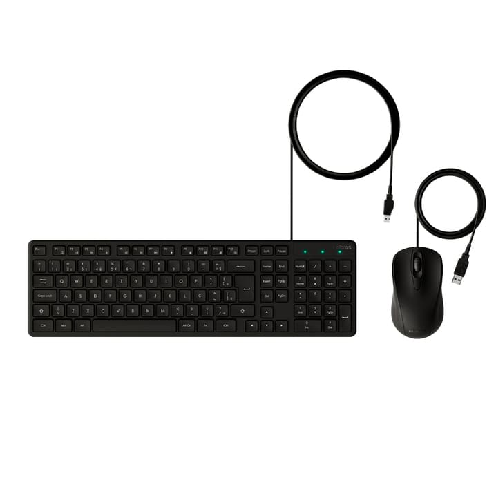 Kit Teclado e Mouse com Fio USB combo Preto Intelbras CCI 20 Plug e Play para PC e Notebook