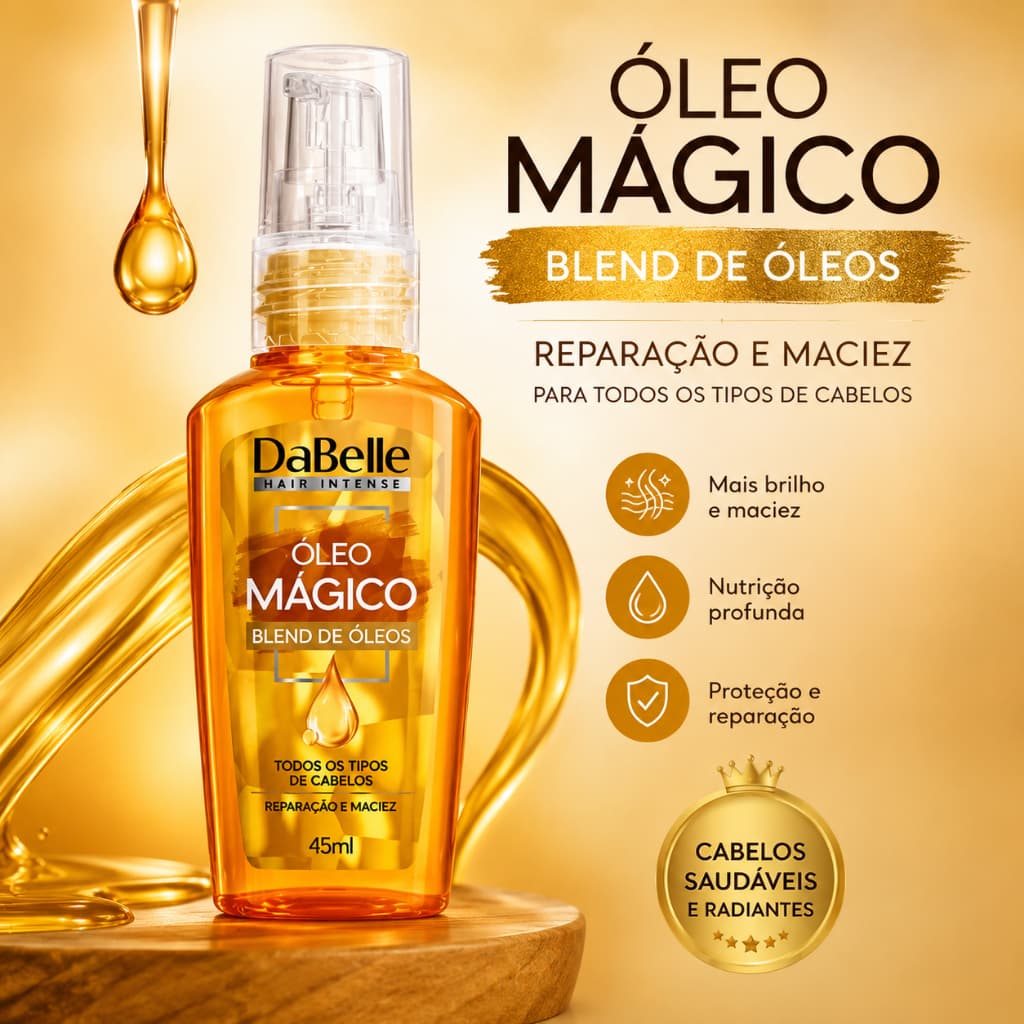 Blend De Óleos Dabelle Hair Óleo Mágico 45ml