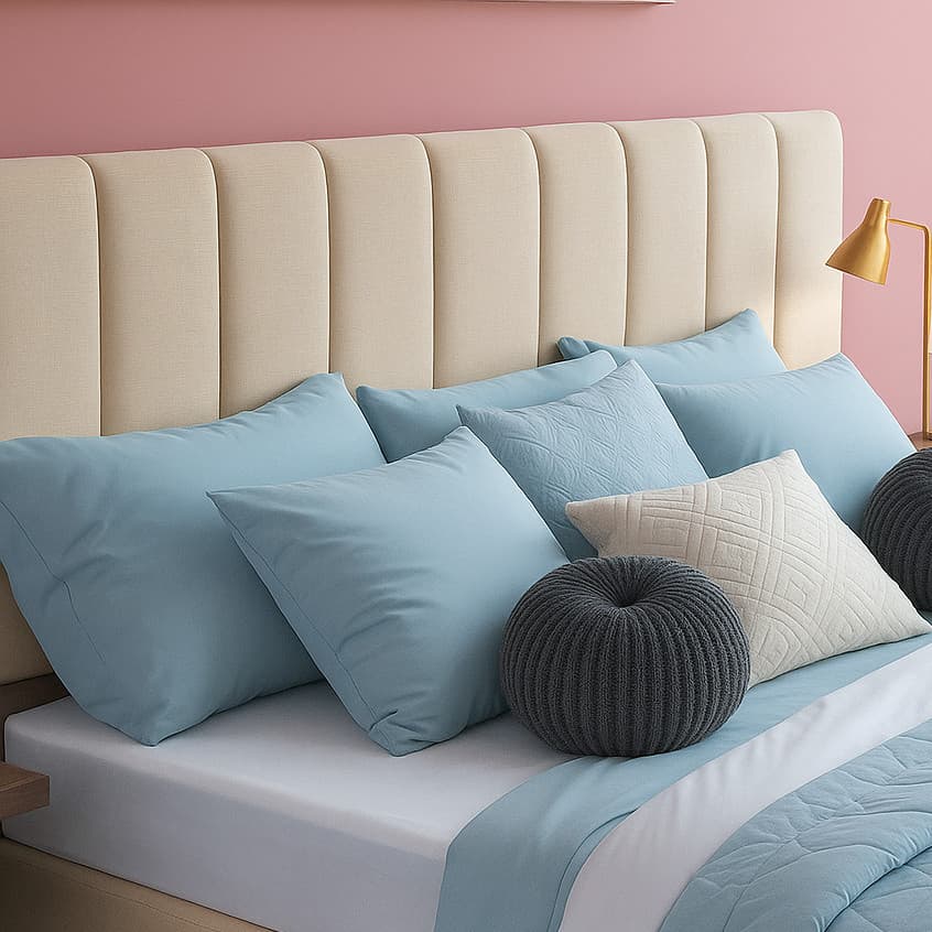 Cabeceiras Estofada Modulada De Cama Queen Box Casal Queen King - Decoração Sala Quarto Luxo