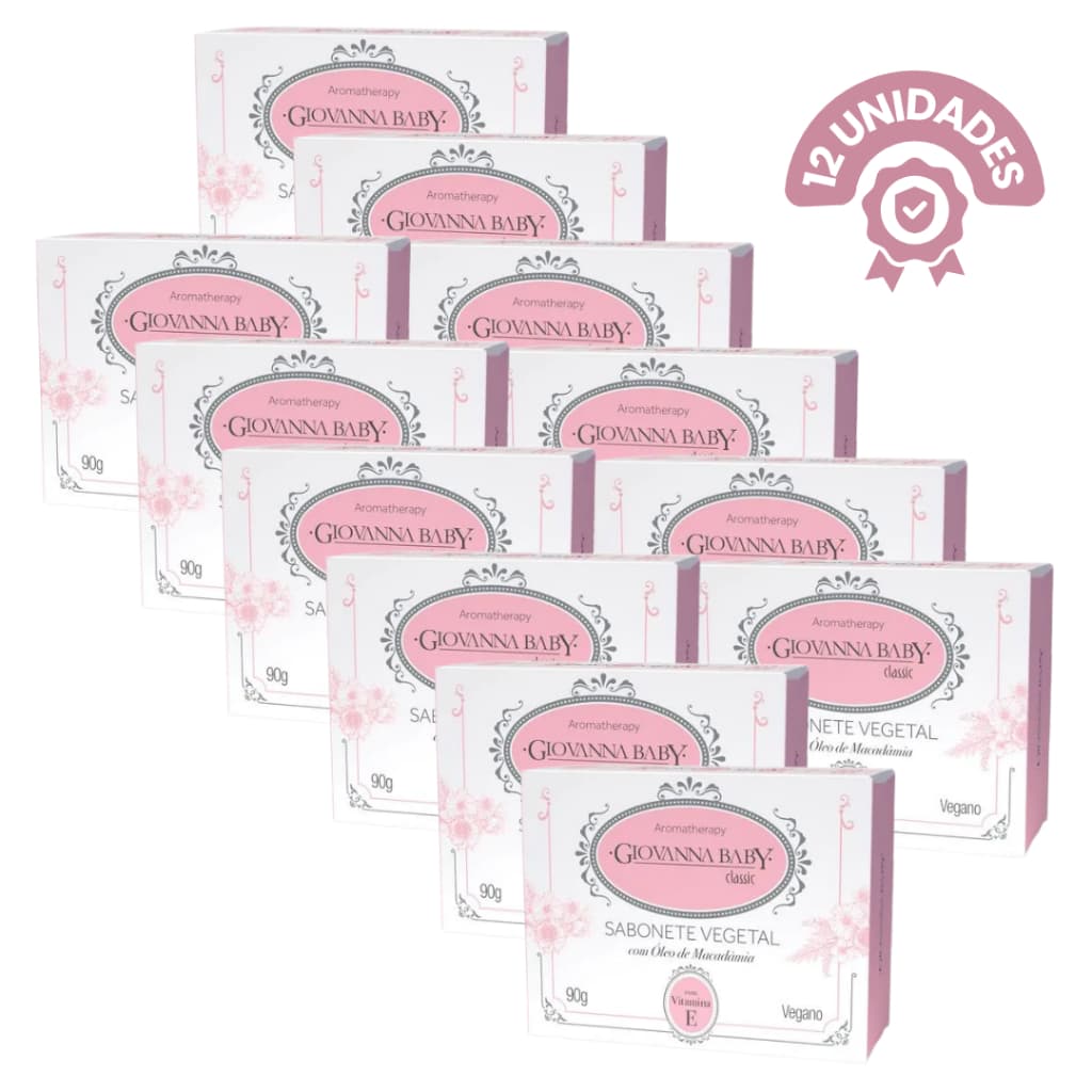 Kit 12 un Sabonete Giovanna Baby Classic 90g