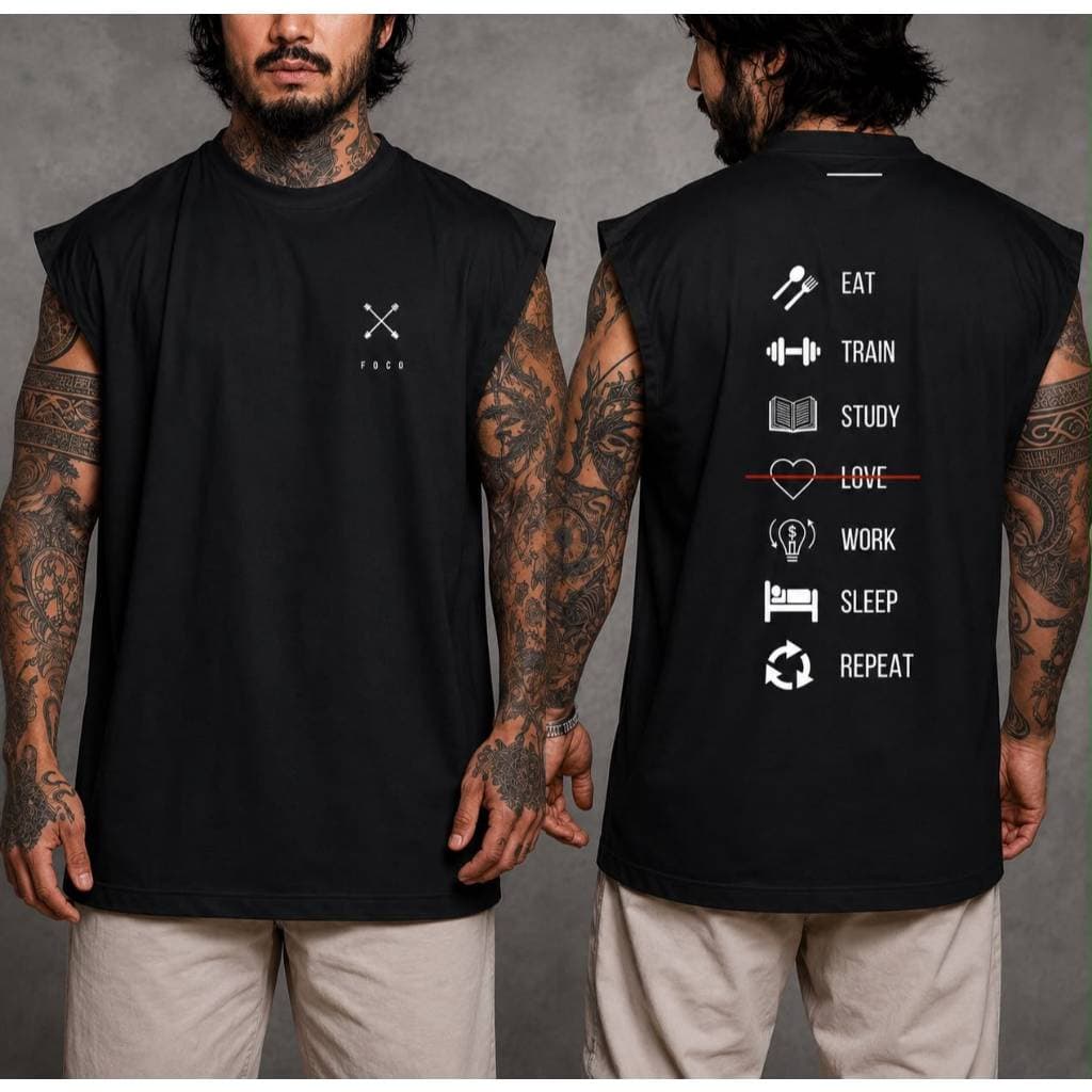 Regata Masculina Oversized Premium Academia Streetwear 100% Algodão Fitness Casual Regata Machão Academia Streetwear