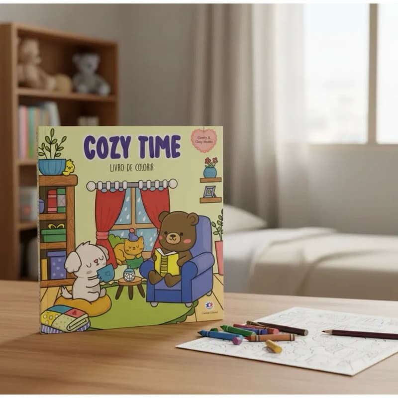Livro de Colorir Cozy Time