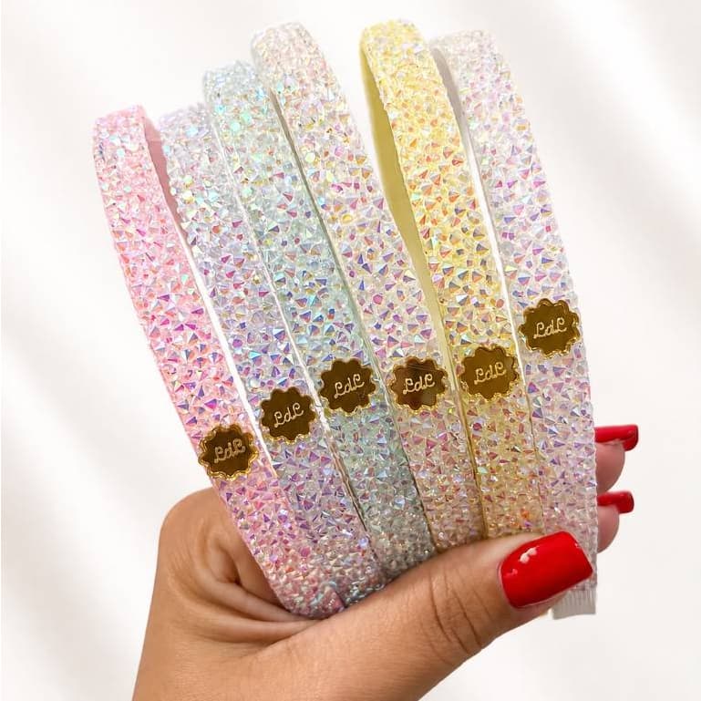 Tiara Arquinho de Cabelo Menina Infantil Strass