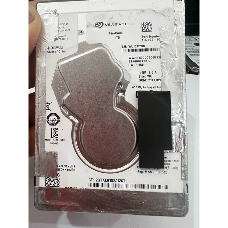 DISCO RÍGIDO (HD) SEAGATE FIRECUDA  ST1000LX015 2.5 POL. 1TB (USADO)
