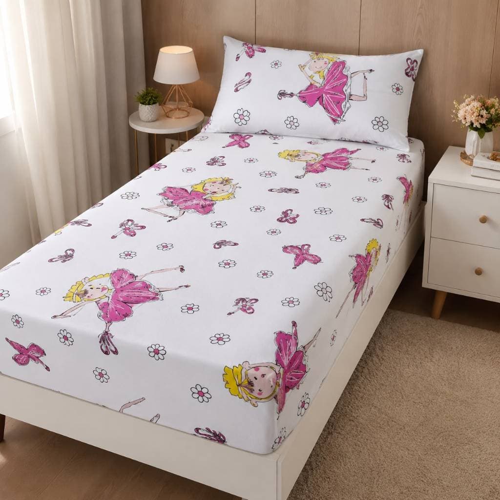 Jogo Lençol Solteirão Com Elástico Malha Suave 100% Algodão Encaixe Perfeito Na Cama Novidade