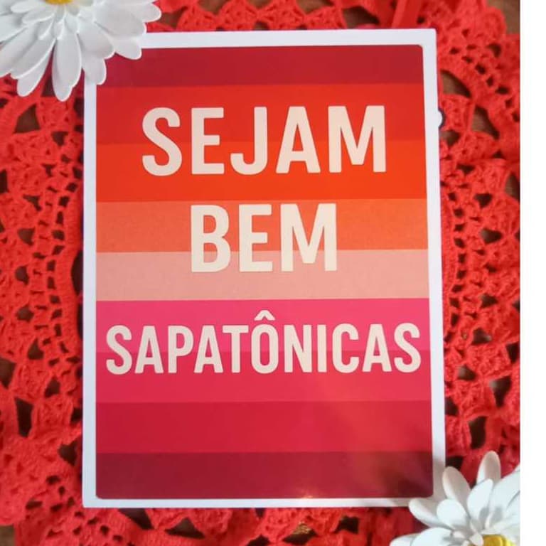 Imã de Geladeira 6X5 sapatão fixar em notebook superfície aço ferro GAY TRANS Bissexual gays lesbica