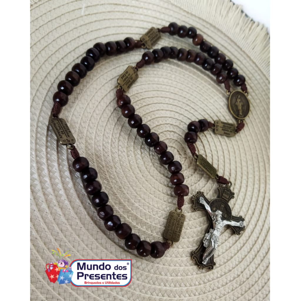 Terço Nossa Senhora das Graças  Cruz de Metal Jesus