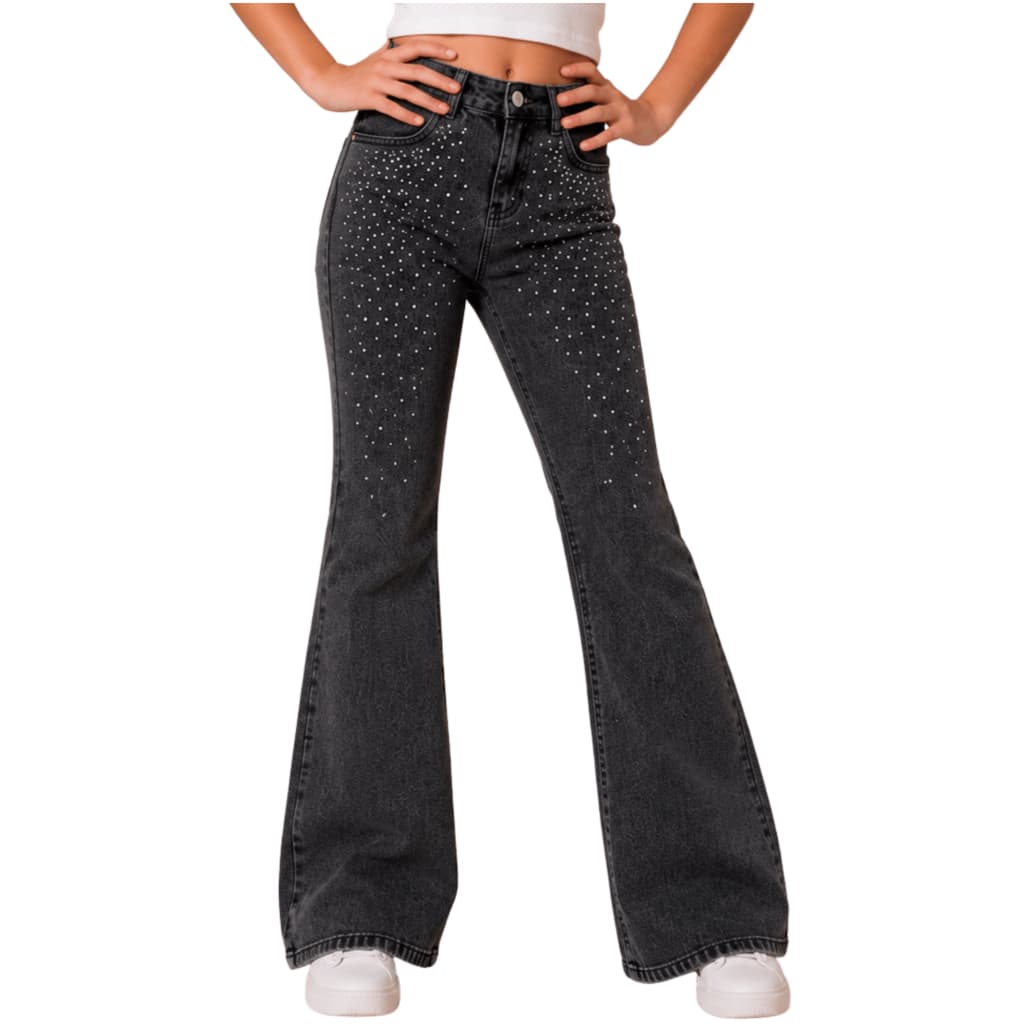 Calça Flare Jeans Menina Infantil Feminina Juvenil