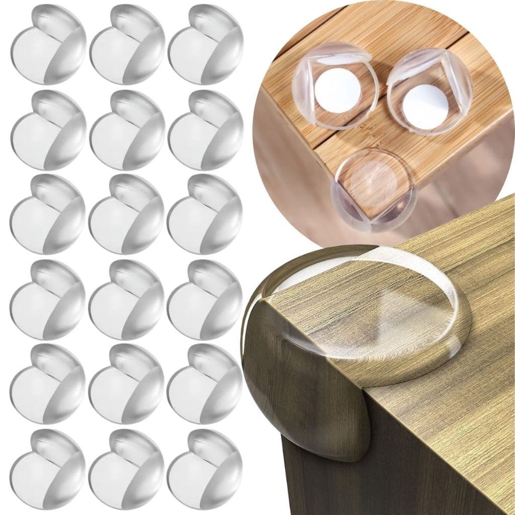 Kit 50 Protetor De Quina Silicone Protetores Mesa Segurança Para Crianças Bebes Pets e Idosos