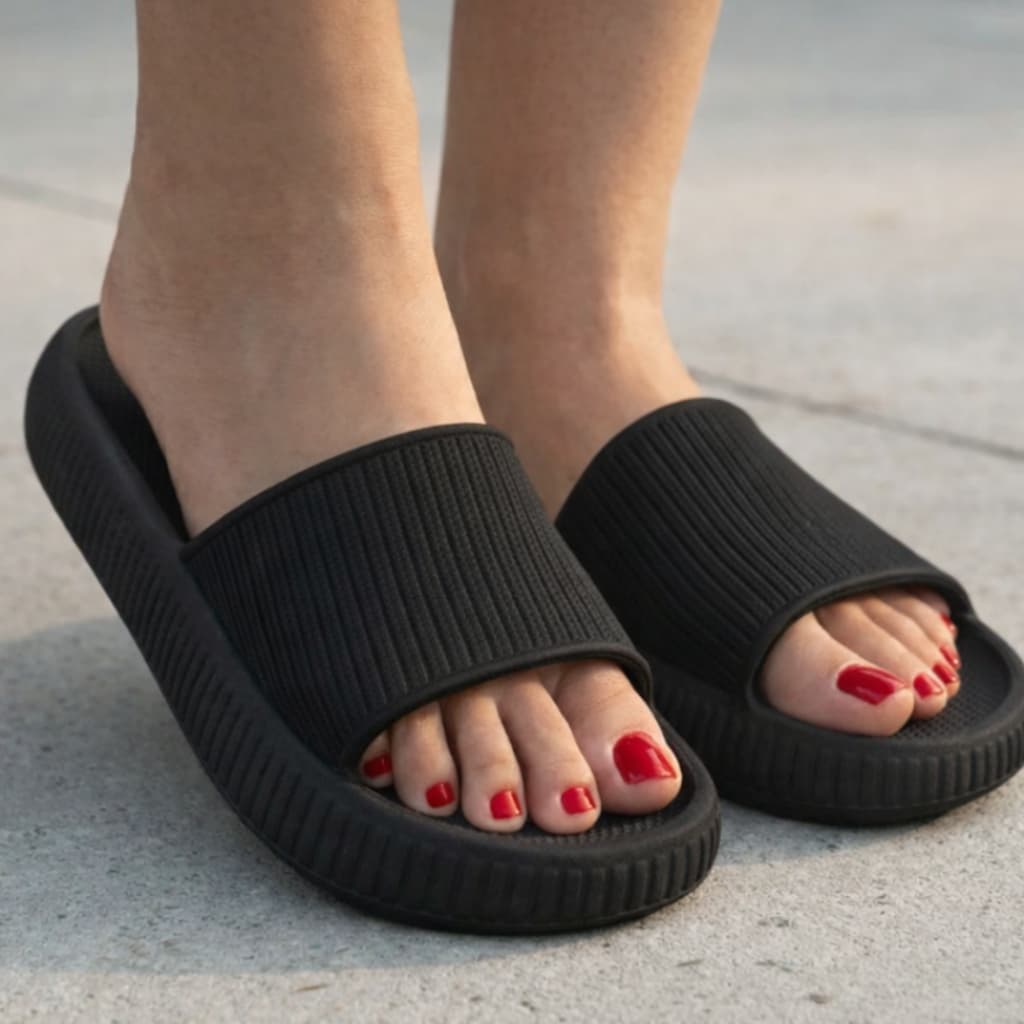 Chinelo Slide Nuvem Masculino Feminino De Borracha Macio Confortável