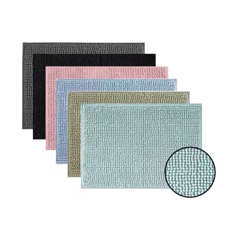 Kit 02 Tapetes Microfibra Bolinhas Antiderrapante Pipoca Premium Banheiro Vaso Box