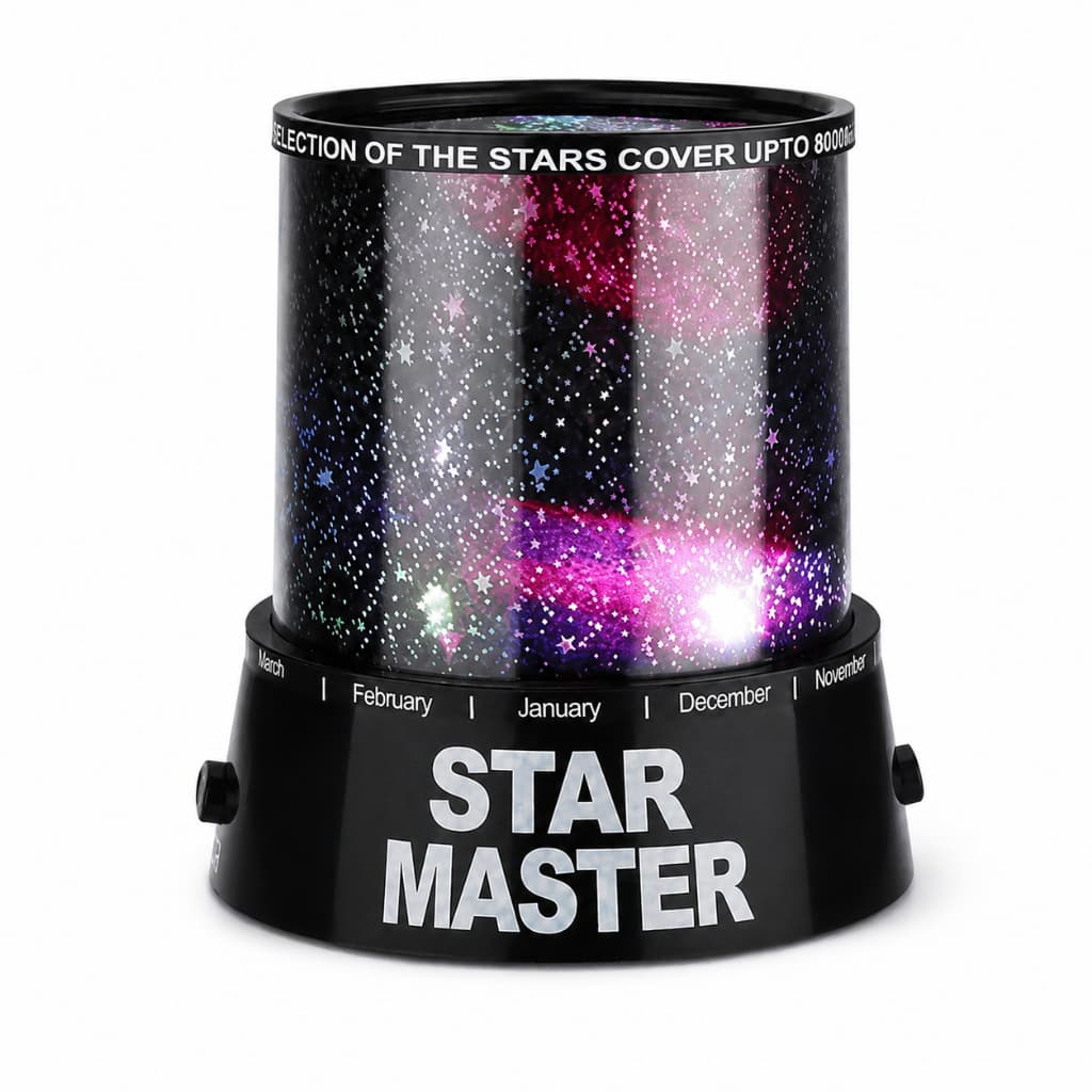Projetor Estrela LED Galáxia Multicolor Star Master Luz Noturna Abajur