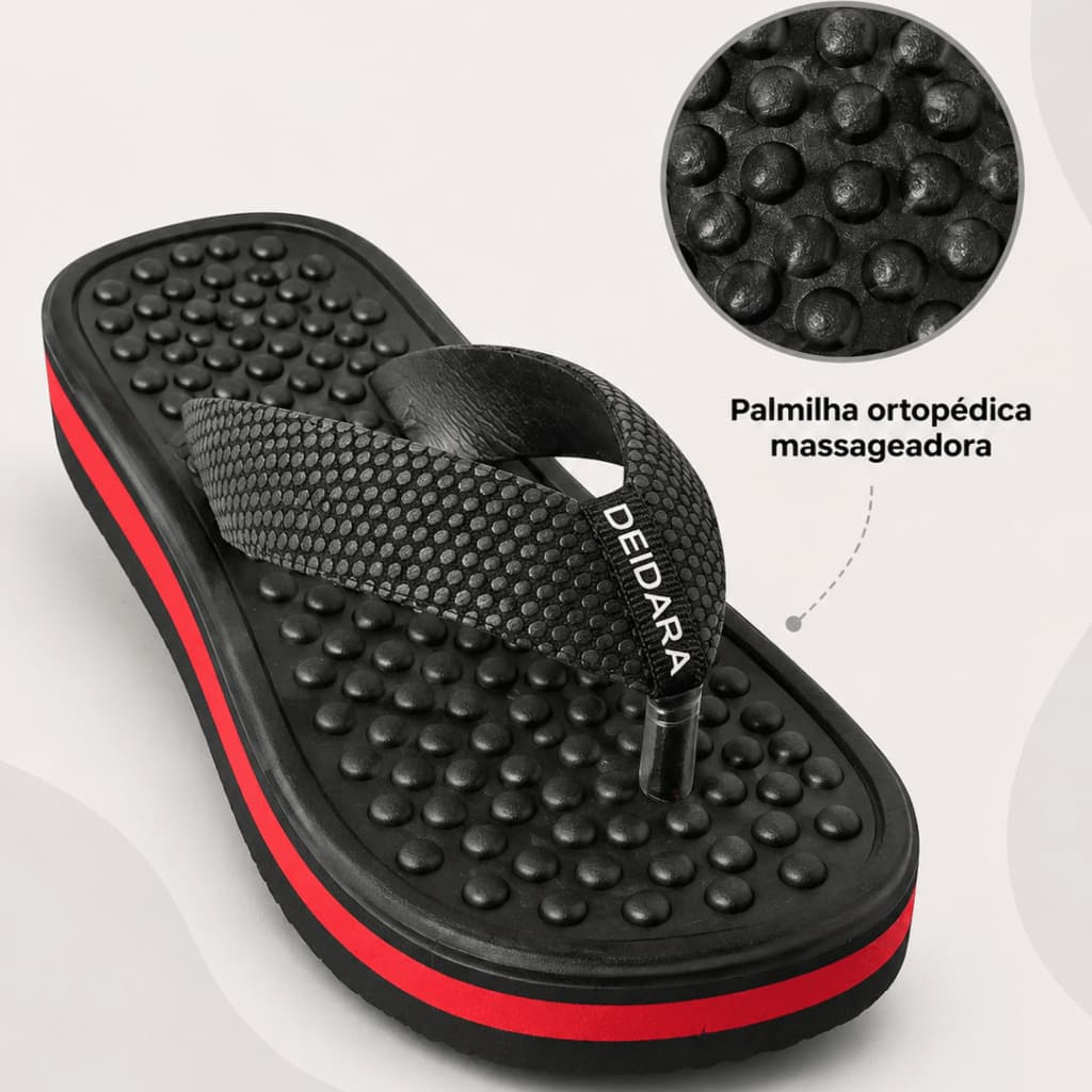 Chinelo Ortopédico para Esporão E Fascite Plantar Original