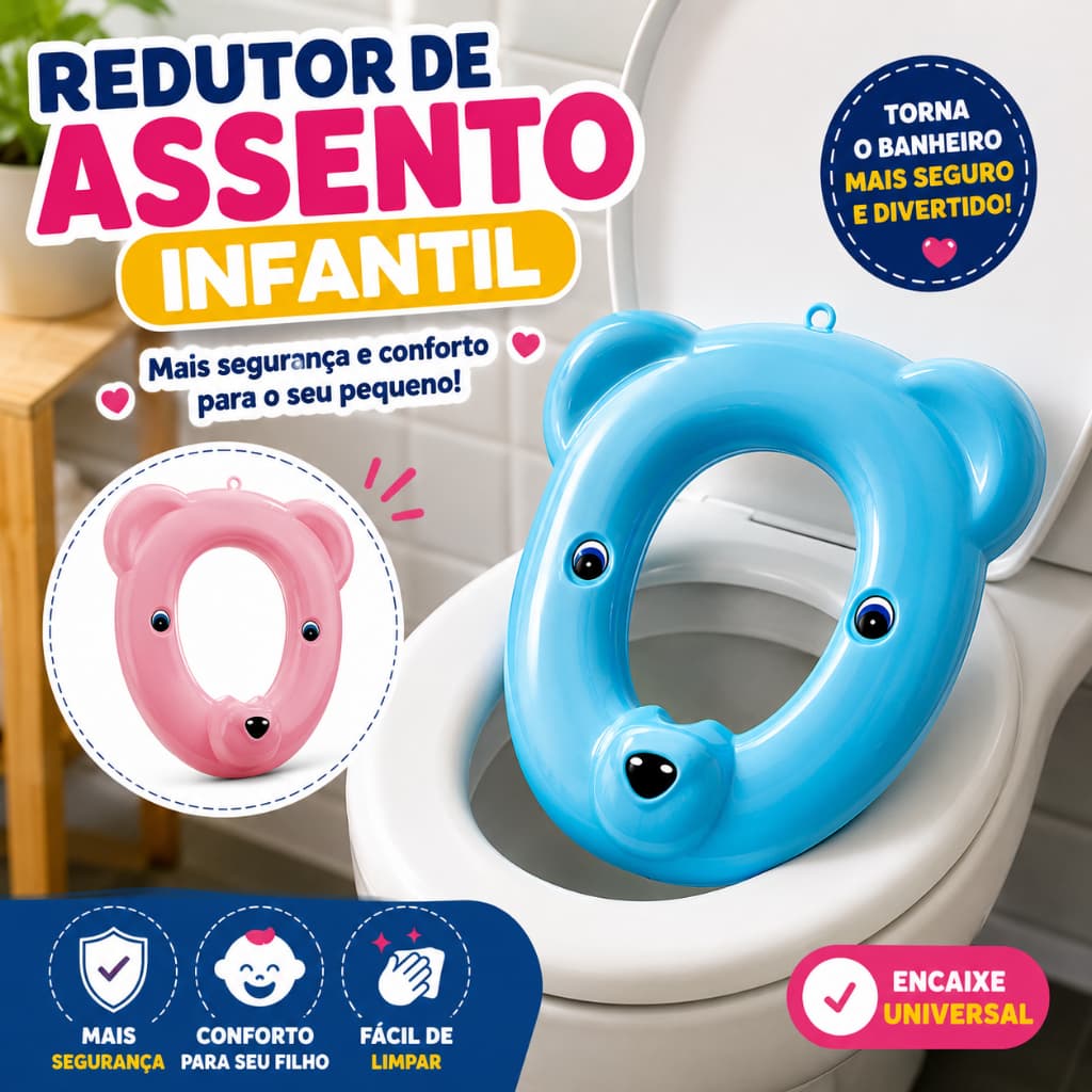 Redutor de Assento Infantil Redutor de Para Vaso Infantil Troninho Infantil Desfrade