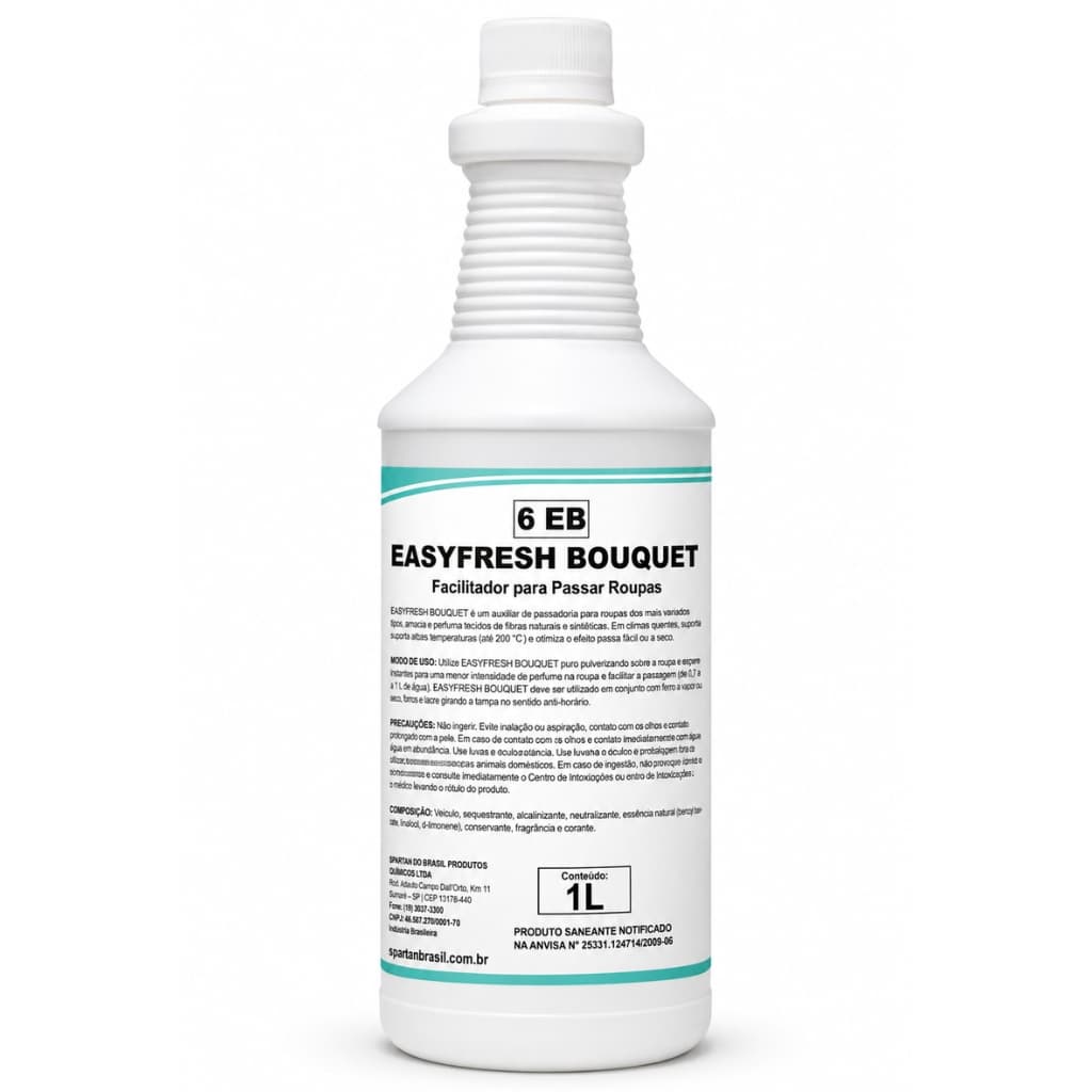 Easyfresh Bouquet Cheirinho De Rico Facilitador De Passar Roupa Passadoria Perfumado Spartan Original 1L