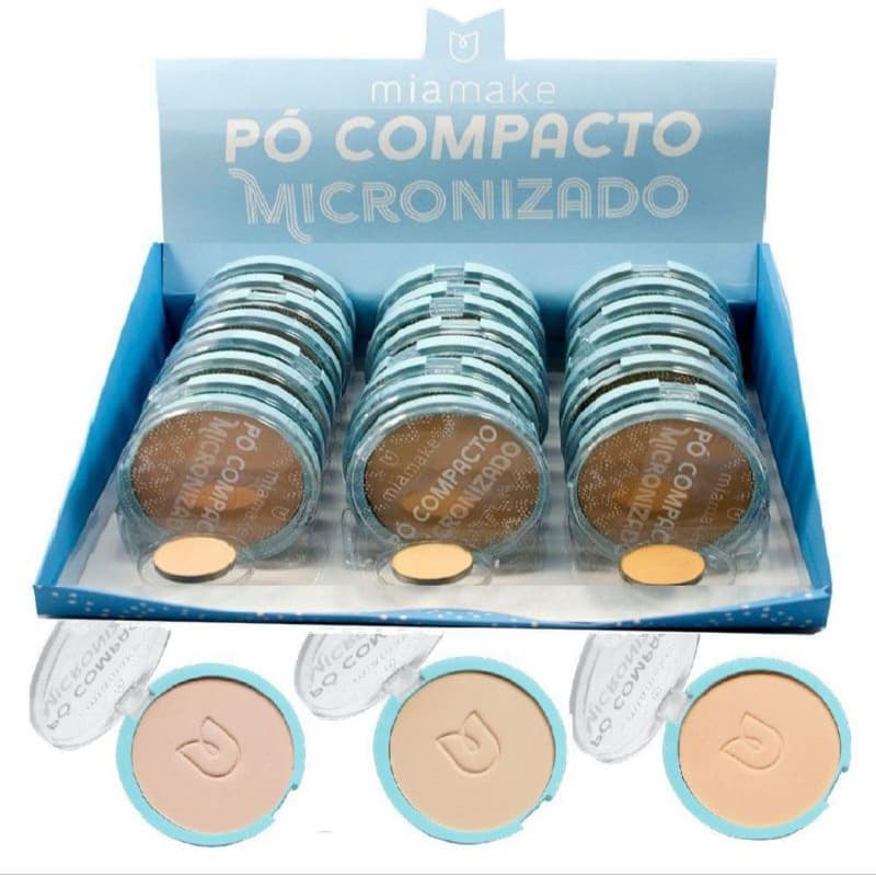 Pó Compacto Mia Make á prova d'água, Disponível cor 4,cor 5 e cor 6
