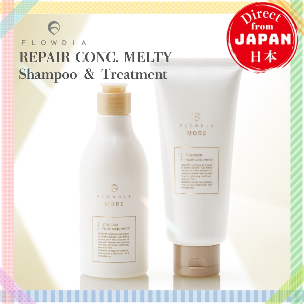 DEMI FLOWDIA Repair Con Melty Shampoo / Tratamento Hidratação Profunda Reparação Capilar Profissional Refil 250ml 550ml 1000ml