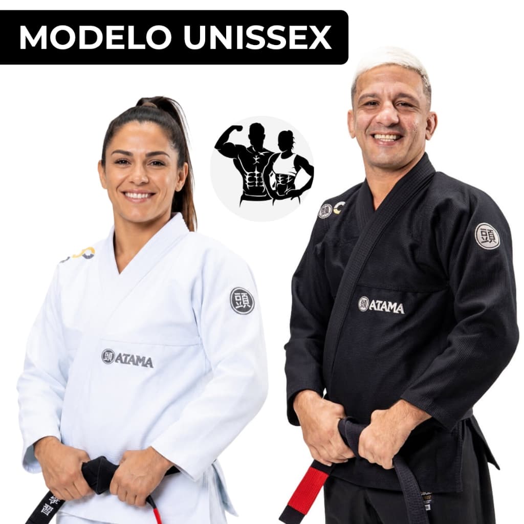 Kimono Jiu-Jitsu Atama Collab 2.0 Adulto IBJJF Original Unissex Rip Stop Reforçado Sem Faixa