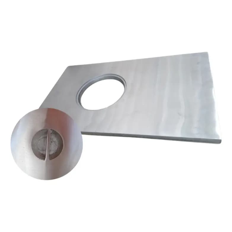 Chapa Aluminio Fundido Para Fogão A Lenha 45x75 Escovado