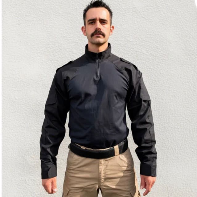 Combat Shirt Tática Echo Mike  Rip Stop – Alta Resistência