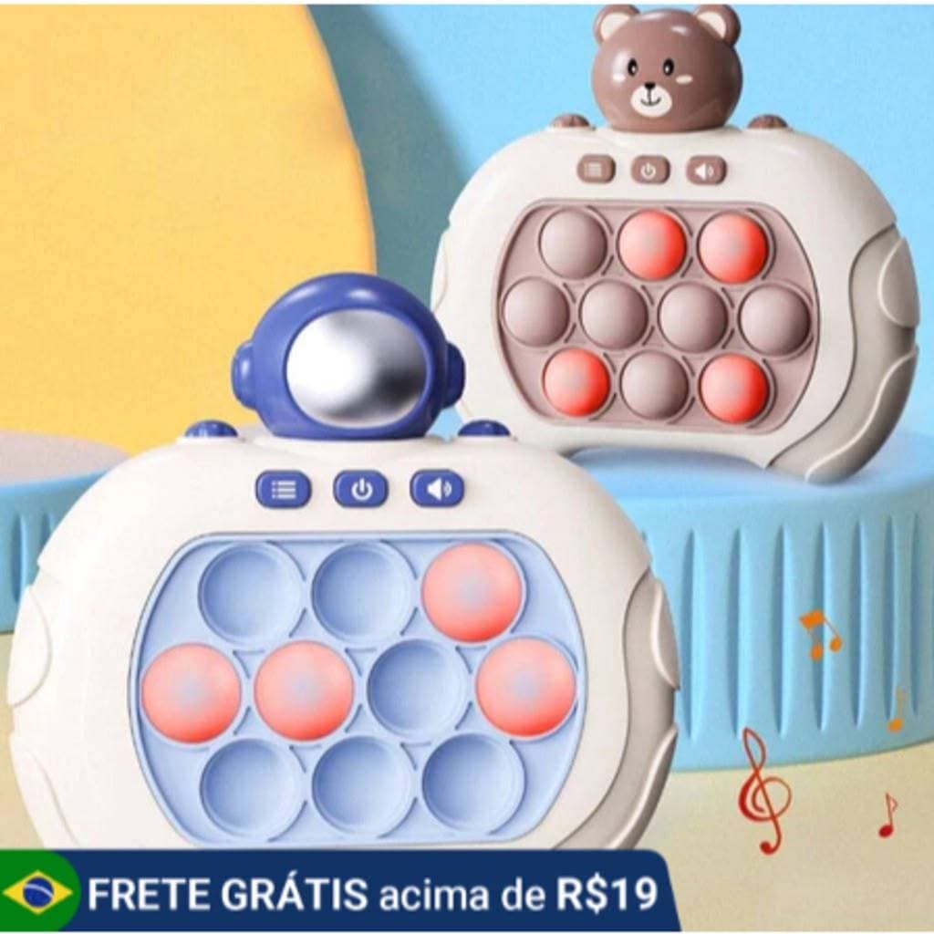 Pop It Game Jogo Eletronico Anti Estresse Criança Adultos Meninas