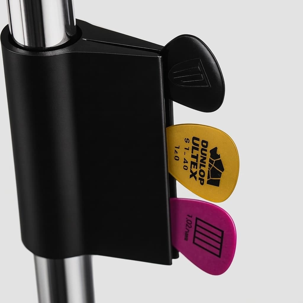 Suporte para Palhetas de Guitarra e Violão Prático Compacto para Pedestal de Microfone para Músicos