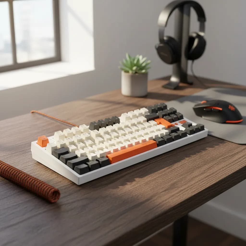 Teclado Mecânico Com Fio Gamer Rgb Switch Anti Ghosting