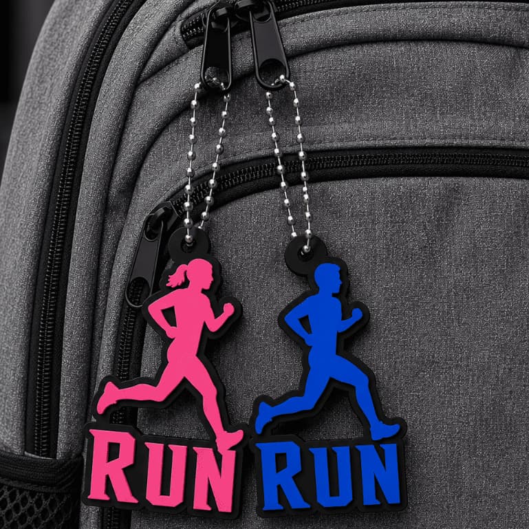 Kit Chaveiros RUN Personalizado Lembrancinha Corrida de Rua Brinde para Maratonas, Academias, Grupos de Corrida, atacado