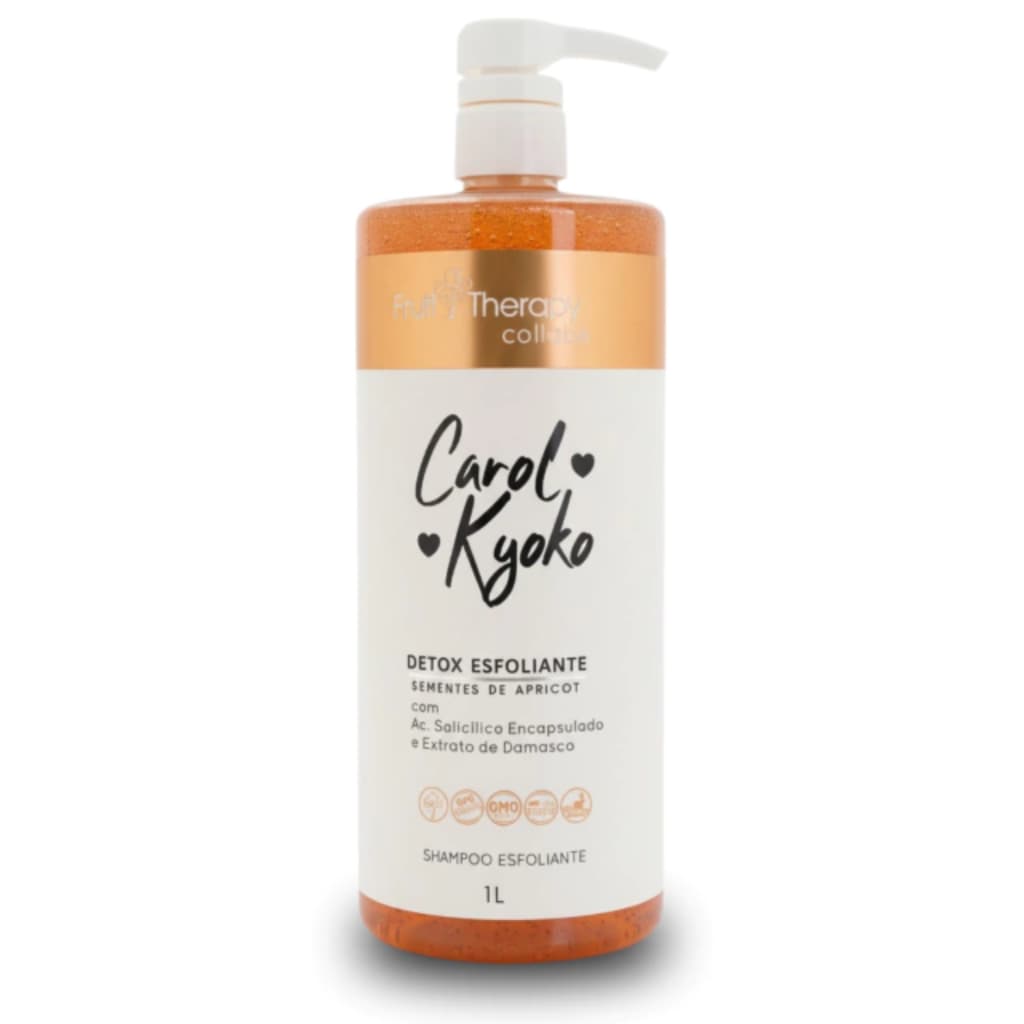 Shampoo Detox Esfoliante 1Litro Carol Kyoko  Limpeza Profunda